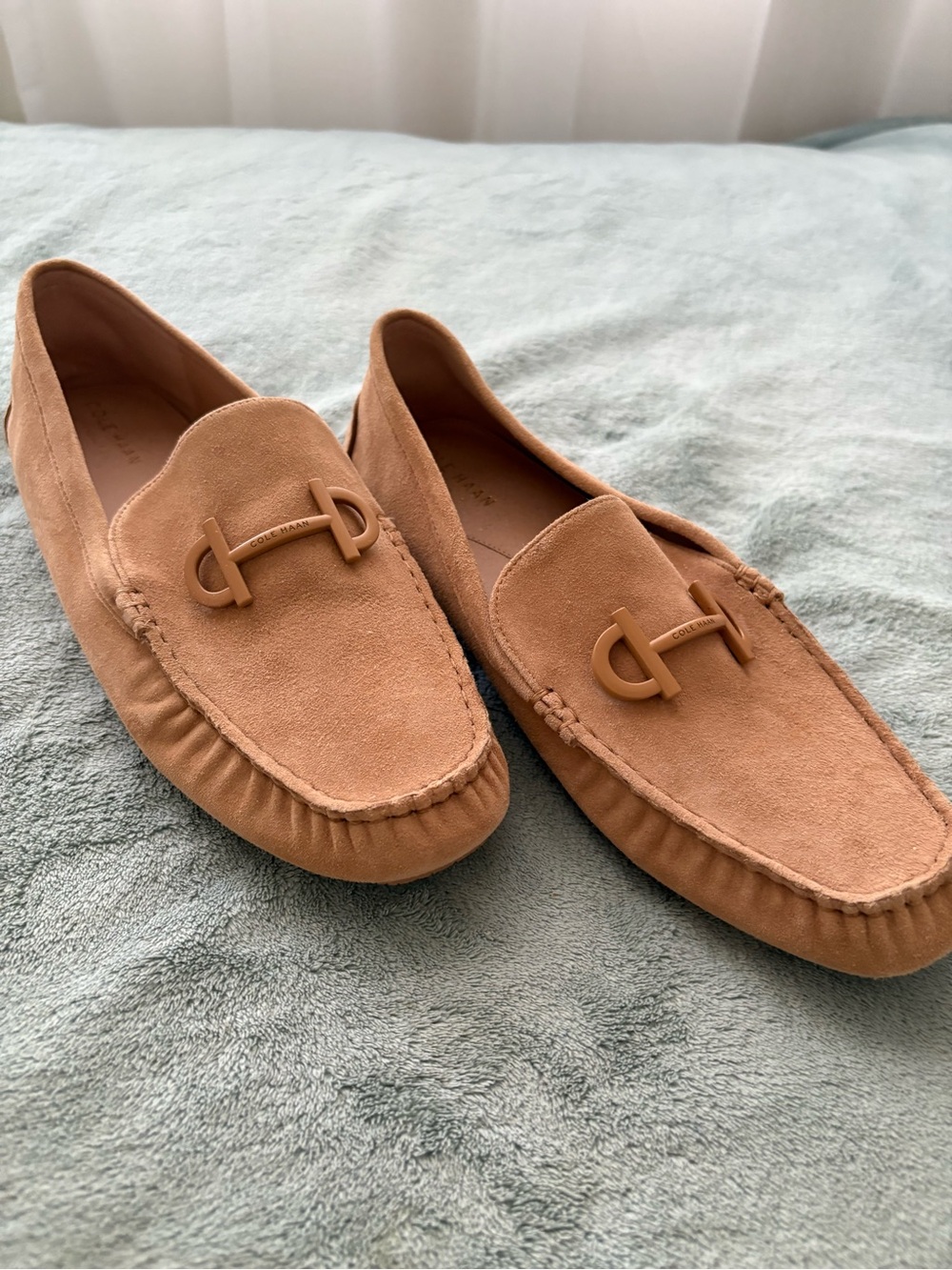 Cole Haan Women's Suede Loafers in Tan - Never Worn